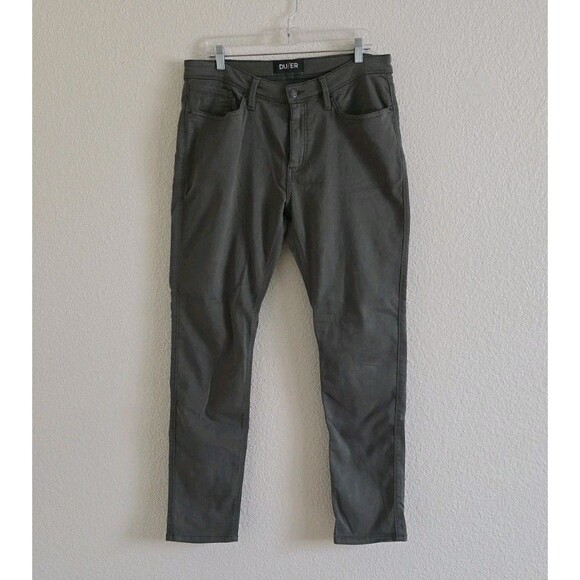 DU/ER DUER N2X Slim Fit No Sweat Pants Mens 36x32 Gray Performance Stretch - Picture 8 of 8